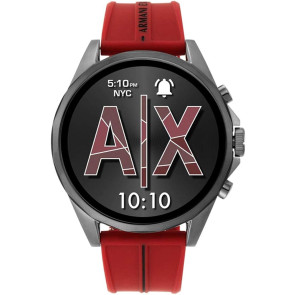 Watch strap Fossil AXT2006 Silicone Red 22mm